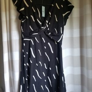Loft XS Black Dress